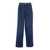 FRAME Blue Jeans With Pleats On The Front In Cotton Woman BLUE