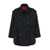 MERCI Black Double-Breasted Jacket With Epaulets And Classic Collar In Wool Blend Woman Black