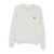 MAISON KITSUNÉ Grey Crew Neck Sweater With Fox Patch On The Front In Wool Man GREY