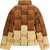 Raxxy Zip-up bicolor Down Jacket BROWN/MULTI