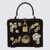 Dolce & Gabbana Dolce & Gabbana Black And Gold Satin Dolce Box Top Handle Bag Black