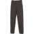 Nine in the morning Pants with pressed pleats 'Meteorite' Brown