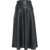 NORMA KAMALI Midi skirt made of faux leather Black