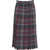 Otto d ame Midi skirt with plaid pattern Multicolor