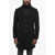 Herno Virgin Wool Blend Lined Coat Black