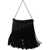 LA CARRIE Shoulder bag with fringes Black