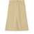 Tory Burch Denim Midi Skirt With Frayed Hem Beige