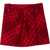 Burberry Virgin Wool Wrap Miniskirt With Tartan Pattern Red