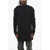 Rick Owens Wool Blend Subhuman Long Sweater With Cut-Out Detail Black