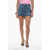 Alexander McQueen Denim Asymmetric Miniskirt Light Blue