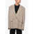 THE ANDAMANE Double-Breasted Pixie Oversized Blazer Beige