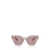 MIU MIU EYEWEAR Miu Miu Eyewear Sunglasses TRANSPARENT MAUVE