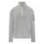 C.P. Company C.P. Company C.P. Company Ribbed Knit With Half Zip And Lens Pocket WHITE