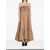 Saint Laurent Saint Laurent Flounce Dress BROWN