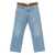 Marni Marni Jeans With Velvet Trim And Floral Appliques BLUE