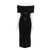 Michael Kors Michael Kors Black Midi Dress With Bardot Neckline Black
