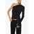 DSQUARED2 Viscose One-Shoulder Top Black