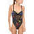 DSQUARED2 Bareback High-Cut Bodysuit With Lace Details Multicolor