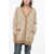 Max Mara Awning Striped Tenore Cardigan Beige