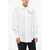 Alexander McQueen Popeline Shirt With Draped Collar White