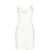 ROTATE Birger Christensen Satin Slip Dress With Criss Cross Strap White