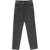 MUGLER Washed Effect Baggy Fit Jeans With Decorative Diagonal Stitc Black