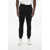 Diesel Brushed Cotton Tary Sweatpants With Cuffs Black