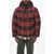 Woolrich Buffalo Checked Down Jacket With Hood Red