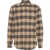 Portuguese Shirt with checked pattern Olive