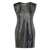 Michael Kors Michael Kors Michael Kors Short Dress In Silver Sequins Black