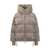DUNO Duno Duno Beige Down Jacket With Padded Hood MULTICOLOR