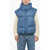 Bacon Hooded Oak Down Vest Light Blue