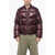 Bacon Bomber Fit Storm Fury Down Jacket With Front Zip Burgundy