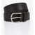 CORNELIANI Solid Color Leather Belt With Silver-Tone Buckle 35Mm Brown