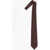 CORNELIANI Geometrical Patterned Silk Tie Brown