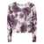 TWINSET Twinset Purple Floral Print Sweater VIOLA E BIANCO