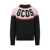 GCDS Gcds Black Sweater With Contrast Logo Gcds Black