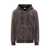 GCDS Gcds Gcds Vintage Effect Brown Hoodie Black