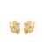 Ferragamo "Triplo Gancini" Earrings Gold