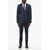 CORNELIANI Cc Collection Bird's Eye Virgin Wool Suit With Flap Pockets Blue