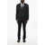 CORNELIANI Virgin Wool Side Vents Notch Lapel 2-Button Suit Black