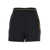 Elisabetta Franchi Black Shorts With Metallic Pendant And Patch Pockets In Fabric Woman Black