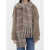 Burberry Wool-Blend Jacket With Scarf BROWN
