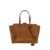 Hidesins Hidesins Flap L Caramel Bag In Suede And Smooth Leather BROWN