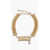 DSQUARED2 Brass Logoed Choker With Rhinestones Gold