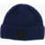 Woolrich Virgin Wool Beanie With Front Logo Patch Blue