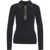 Elisabetta Franchi Bouclé knit polo Black