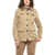 Woolrich Velvet Utility Jacket With Corduroy Neck Beige