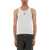 MARINE SERRE Ribbed Tank Top With Moon Logo WHITE