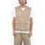 Woolrich Aime' Leon Dore Padded Vest With V-Neck Beige